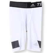 AJ443 [Techfit（テックフィット） COOL ショートタイツ メンズ J/O ホワイト/ブラック D81311]