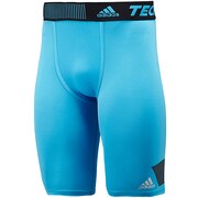 AJ443 [Techfit（テックフィット） COOL ショートタイツ メンズ J/S ソーラーブルーS14/ブラック D81312]
