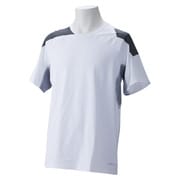 WJ743 [Techfit（テックフィット） COOL フィッテッド 半袖Tシャツ メンズ J/M ホワイト/ブラック/ホワイト D81339]