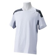 WJ743 [Techfit（テックフィット） COOL フィッテッド 半袖Tシャツ メンズ J/XO ホワイト/ブラック/ホワイト D81339]