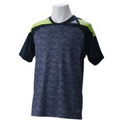 WJ743 [Techfit（テックフィット） COOL フィッテッド 半袖Tシャツ メンズ J/L ダークグレイヘザー/ブラック/ナイトシェイドF13 D81342]