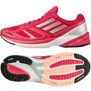 adizero(アディゼロ) Tempo 6 W ランニングシューズ レディース 24.5cm ビビッドベリーS14/メタリックシルバー/グローコーラルS14 [D65758]