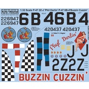 KW132070 [1/32 米陸軍航空軍 P-47D サンダーボルト Phil Darlin/Buzzin Cuzzin デカール]