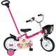 幼児用自転車 カジキリ棒付き 12型 ピンク ガラフルワールド