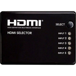 サイバーガジェット HDMIセレクター 5in1 CY-P4HDSE5-BK