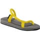 ソックオンサンダル M 24.5～26.5cm シトロンイエロー×グレー [1129295]