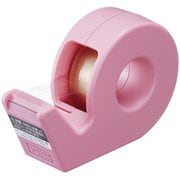 テープカッター カルカット ハンディタイプ小巻き 幅18mm 径52mm ピンク T-SM300P