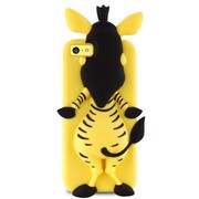 IPCCZEBRA3DYEL [iPhone5/5s Happy Cartoon Covers ZEBRA イエロー]