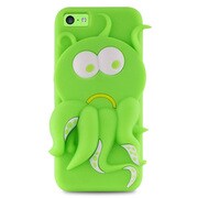 IPCCOCTOPUS3DGRN [iPhone5/5s用 Happy Cartoon Covers OCTOPUS Green]