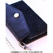 CROSSBODY WALLET CASE [BLACK METALLIC & TEXTURED SUEDE iPhone 5/5s]