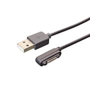SXC-12/BK [Xperia用 マグネット充電端子ケーブル 1.2m ブラック]