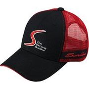 933969 [Sキャッププラス CP-3036 ブラック/レッド F]