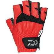 916417 [ハイブリッドレザーグローブ 5本カット DG-2103 レッド XL]