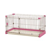 ペット用 お掃除簡単サークル 120-60 ピンク
