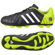 サッカーシューズ パティーク 11クエストラ TRX HG J キッズ 24.0cm ブラック×ランニングホワイト×ソーラースライム [D67540]