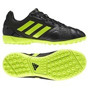 サッカーシューズ ナイトロチャージ 2.0 TRX TF J キッズ 23.5cm ブラック×ソーラースライム×ソーラースライム [F32850]