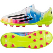 サッカーシューズ F10 TRX HG J LM キッズ 24.5cm ランニングホワイト×ブラック×ソーラースライム [F32712]