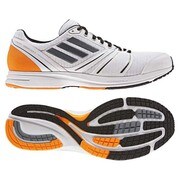 adizero(アディゼロ) CS 10 Wide ランニングシューズ 24.0cm ランニングホワイト/カーボンメットS14/ソーラーゼスト [D66290]