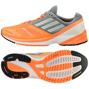 ランニングシューズ adizero(アディゼロ) Tempo 6 W レディース 24.5cm グローオレンジS14×パールメットS14×ミッドグレーS14 [G97973]