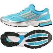 adizero(アディゼロ) Boston 4 W ランニングシューズ レディース 22.0cm サンバブルーS14/パールメットS14/メタリックシルバー [G97975]