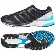 adizero(アディゼロ) Mana 7 ランニングシューズ メンズ 27.0cm ブラック/カーボンメットS14/ソーラーブルーS14 [M20187]