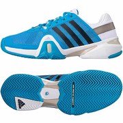 adipower Barricade 8 テニスシューズ メンズ 31.5cm ソーラーブルーS14/ナイトシェイドF13/ランニングホワイト [F32332]