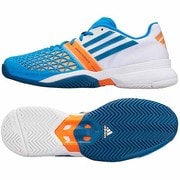 テニスシューズ CC adizero(アディゼロ) feather III メンズ 25.0cm ソーラーブルーS14/トライブブルーS14/ランニングホワイト [Q22077CC]
