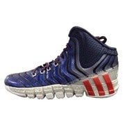 adipure crazyquick 2 バスケットシューズ メンズ 27.5cm カレッジネイビー/ライトスカーレット/ランニングホワイト [G98405]