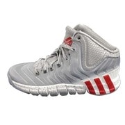adipure crazyquick 2 バスケットシューズ メンズ 30.0cm ミッドグレーS14/ライトスカーレット/ランニングホワイト [G98406]