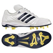 adipure IC low 2 野球シューズ メンズ 28.5cm ランニングホワイト/カレッジネイビー/メタリックシルバー [G66878]