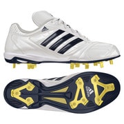 adipure IC low 2 野球シューズ メンズ 28.0cm ランニングホワイト/カレッジネイビー/メタリックシルバー [G66878]
