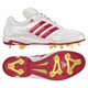 adipure IC low 2 野球シューズ メンズ 29.5cm ランニングホワイト/ユニバーシティレッド/メタリックシルバー [G66879]