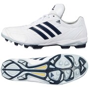 adipure TPU low 2 野球シューズ メンズ 29.5cm ランニングホワイト/カレッジネイビー/メタリックシルバー [G66881]