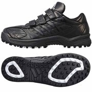 adipure JP Trainer 野球シューズ メンズ 25.5cm ブラック/ブラック/メタリックシルバー [G66824]
