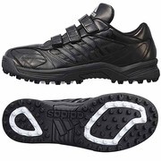 adipure JP Trainer 野球シューズ メンズ 26.0cm ブラック/ブラック/メタリックシルバー [G66824]