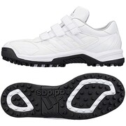 adipure JP Trainer 野球シューズ メンズ 26.5cm ランニングホワイト/ランニングホワイト/メタリックシルバー [G67440]
