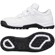 adipure JP Trainer 野球シューズ メンズ 27.0cm ランニングホワイト/ランニングホワイト/メタリックシルバー [G67440]