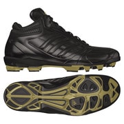 adipure TPU mid 2 野球シューズ メンズ 24.0cm ブラック/ブラック/メタリックゴールド [G67442]