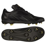 adizero(アディゼロ) FIXMETAL 3 low 野球シューズ メンズ 24.5cm ブラック/ブラック/メタリックゴールド [G66812]