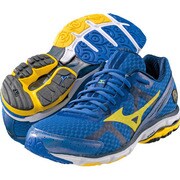 WAVE RIDER 17 SW（ウエーブライダー 17 SW） ランニングシューズ メンズ 27.5cm ブルー×イエロー [J1GC1404 45]