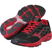 WAVE ADVANCE（ウエーブアドバンス） ランニングシューズ メンズ 27.5cm ブラック×レッド [J1GE1449 60]