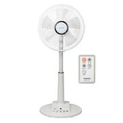 リビング扇風機 DCモーター リモコン付 ホワイト YLX-LD301 W