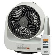サーキュレーター 首振り リモコン付 18cm ホワイトグレー YAR-N181 WH