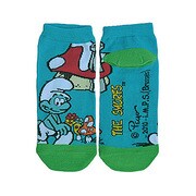 SMSOC07 [キャラックス スマーフ おさんぽ レディースソックス 22～24cm BL×GR]