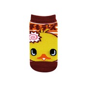 FLSOC07 [キャラックス チキラーズひよこちゃんフェイス キッズソックス 13～18cm BD×BR]