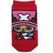 HKSOC111 [キャラックス ワンピース ドクターチョッパー キッズソックス 13～18cm RD]