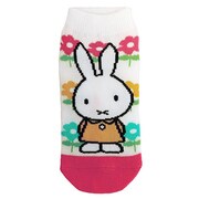 MFSOC134 [キャラックス ミッフィー フラワー キッズソックス 13～18cm WH×PK]