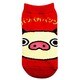 SHPP07S [キャラックス パンパカパンツ パンパカ君アップ キッズソックス 13～18cm RD]