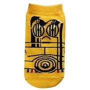 SWSOC67 [キャラックス スターウォーズ C-3P キッズソックス 13～18cm アップ]