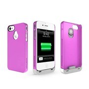 Hybrid Detachable Extended Battery case [iPhone4/4Sケース バッテリーケース ホワイト/ピンク]